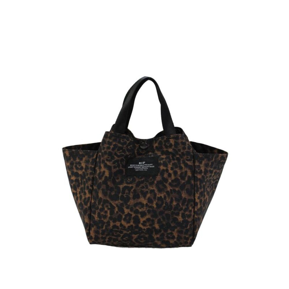Bags In Process Womens Animal Print Shoulder Handbag Brown Black